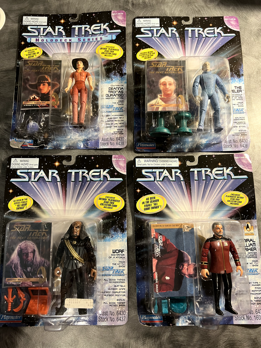 Figuras de acción de Star Trek The Next Generation de 5" (lote de 4)