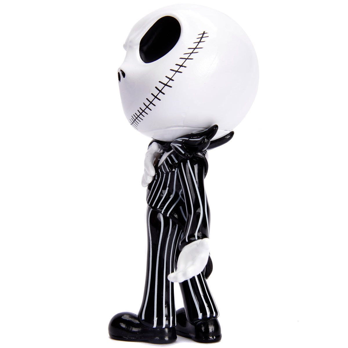 Pesadilla antes de Navidad Jack Skellington GITD Figura de metal fundido a presión de 4 pulgadas