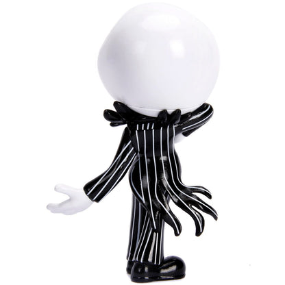 Pesadilla antes de Navidad Jack Skellington GITD Figura de metal fundido a presión de 4 pulgadas