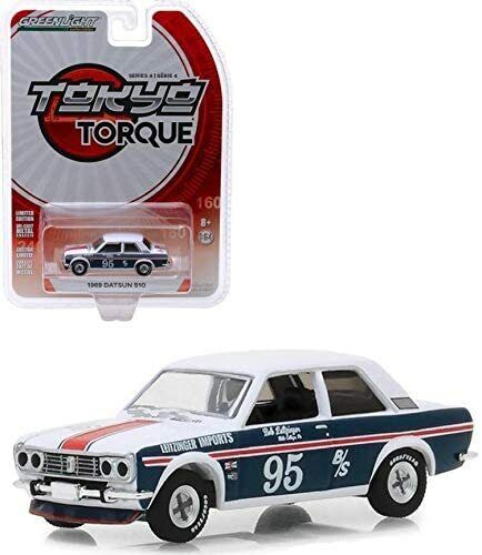 Greenlight - Tokyo Torque Series 4 - 1969 Datsun 510 #95 Bob Leitzinger