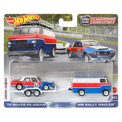 Hot Wheels Premium Car Culture Team Transport #55 '70 Rover P6 Group 2/Rally Hauler