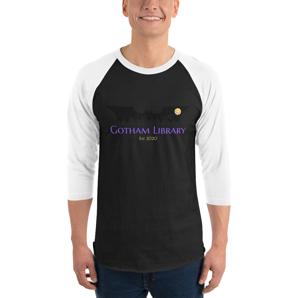 Gotham Library - 3/4 sleeve raglan shirt