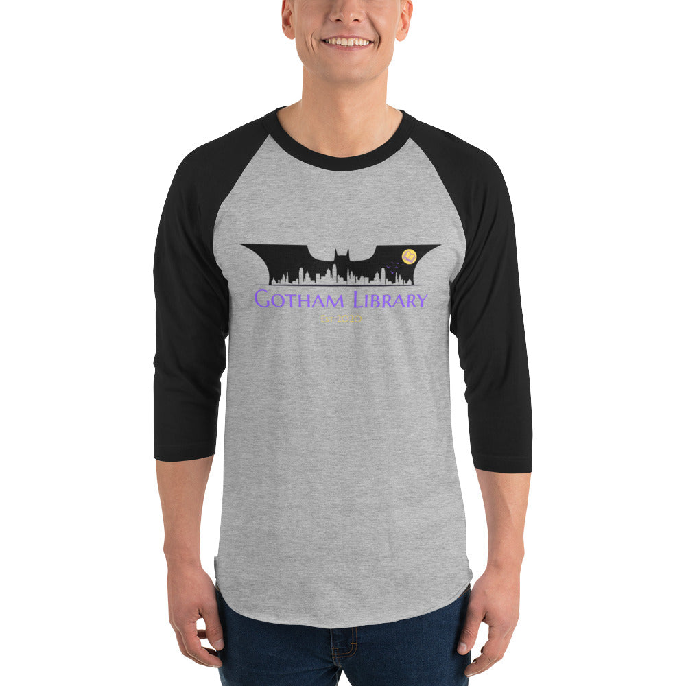 Gotham Library - 3/4 sleeve raglan shirt