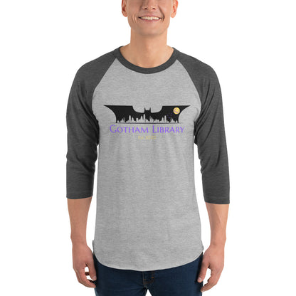 Gotham Library - 3/4 sleeve raglan shirt