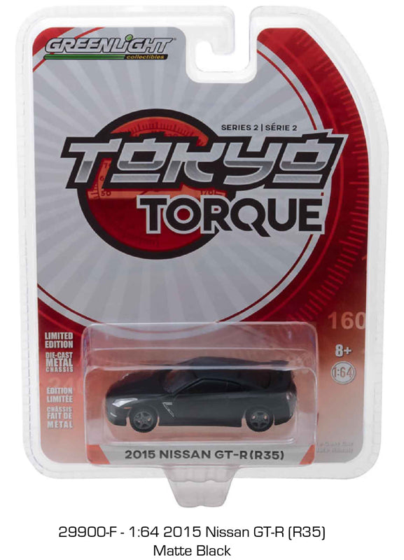 Luz verde - Tokyo Torque Serie 2 - 2015 Nissan GT R R35 (negro mate)