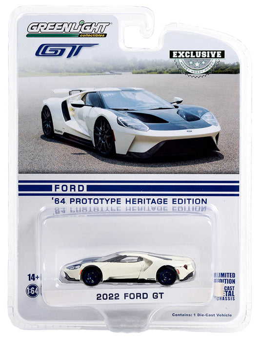 Greenlight Hobby Shop Exclusive - 2022 Ford GT - '64 Prototype Heritage Edition