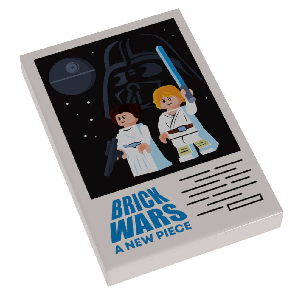 B3 Customs® - Brick Wars: A New Piece Movie Tile Cover (2x3 Tile)