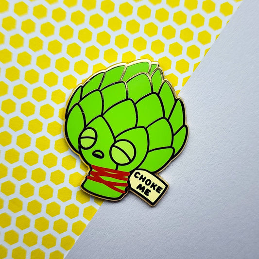 "Artichoke Me" Enamel Pin by Toku Arts