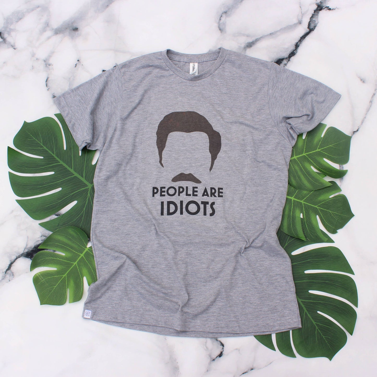 Ron Swanson « Les gens sont des idiots » T-shirt pour hommes