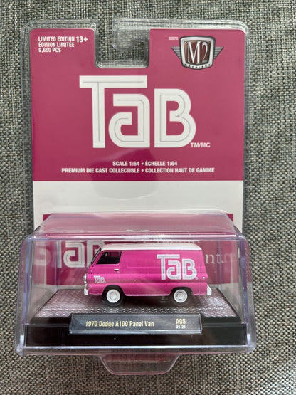 M2 Machines - Tab - 1970 Dodge A100 Panel Van (Pink)