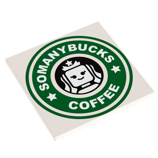 B3 Customs - Big Somanybucks Coffee Sign (6x6 Tile)