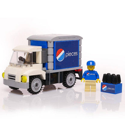 B3 Customs®️- Camión de reparto de refrescos con minifigura - Set LEGO personalizado