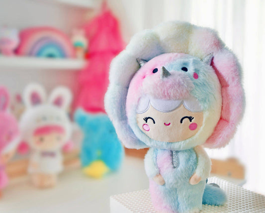 Momiji Plush Doll - Roarsome Rainbow