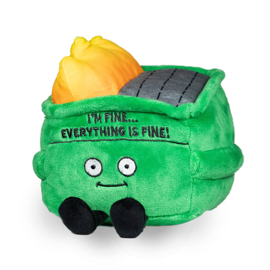 Punchkins - "I'm Fine… Everything's Fine" Plush Dumpster Fire Meme