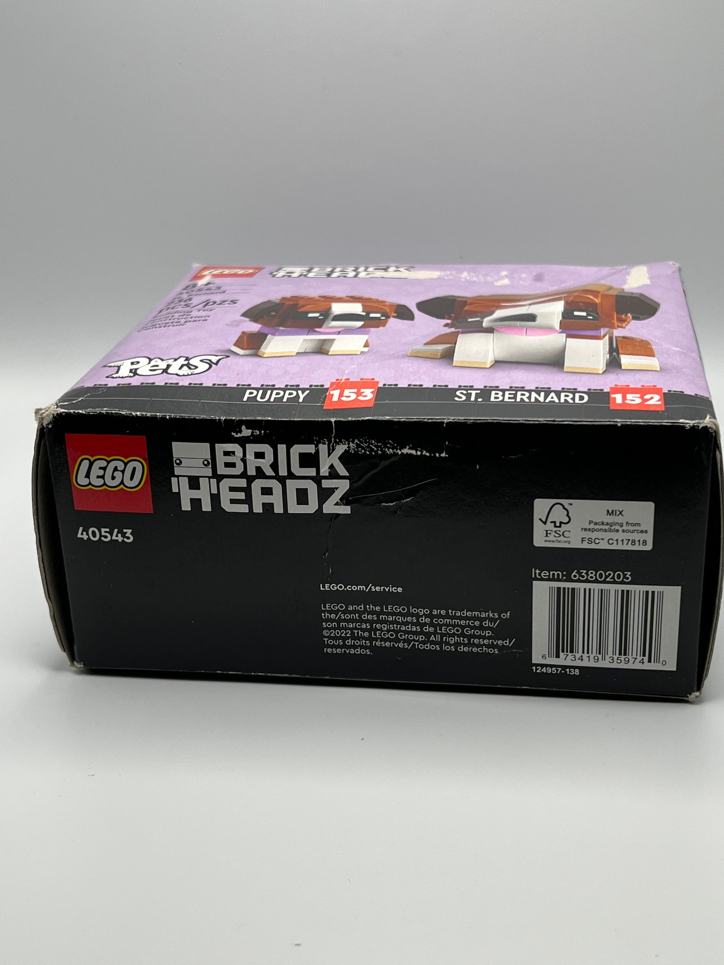 LEGO Brick Headz Saint-Bernard et son chiot (#40543)