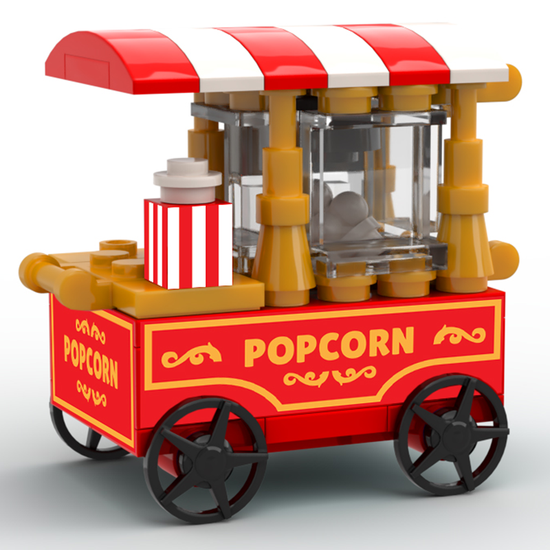 B3 Customs® - Popcorn Cart - Custom LEGO Vending Cart