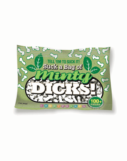 Chupa una bolsa de Minty Dicks - Caramelo - Bolsa de 3oz