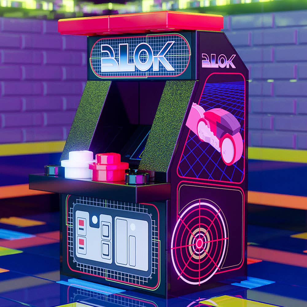 B3 Customs® - BLOK (Edición 1982) - Máquina arcade LEGO personalizada