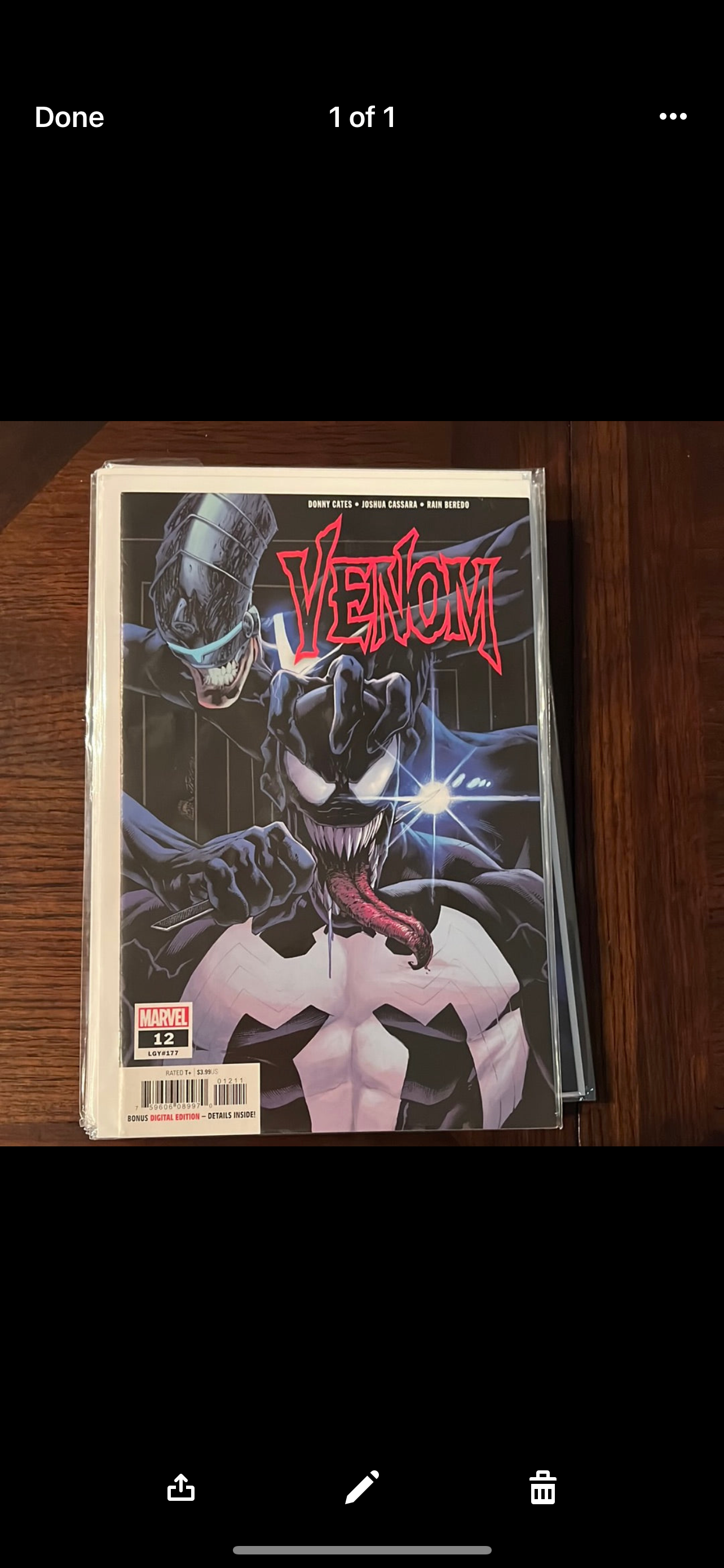 Venom Runs et variantes de couvertures/titres