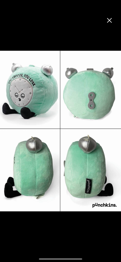 Punchkins - "You Snooze, You Lose" Plush Clock